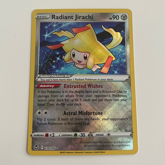 Radiant Jirachi # 120 HOLO Ultra Rare Pokémon Card - Picture 1 of 2
